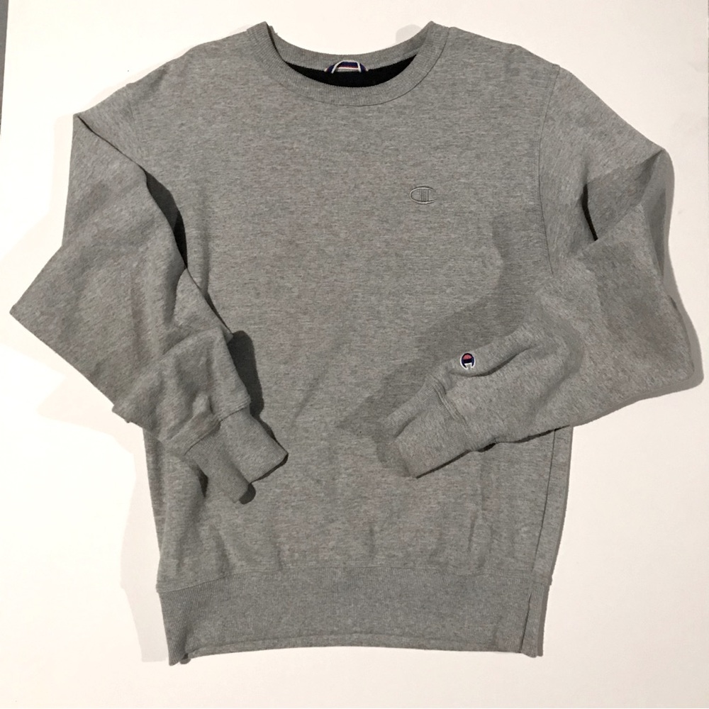 Champion Grey Fleece Pullover Crewneck